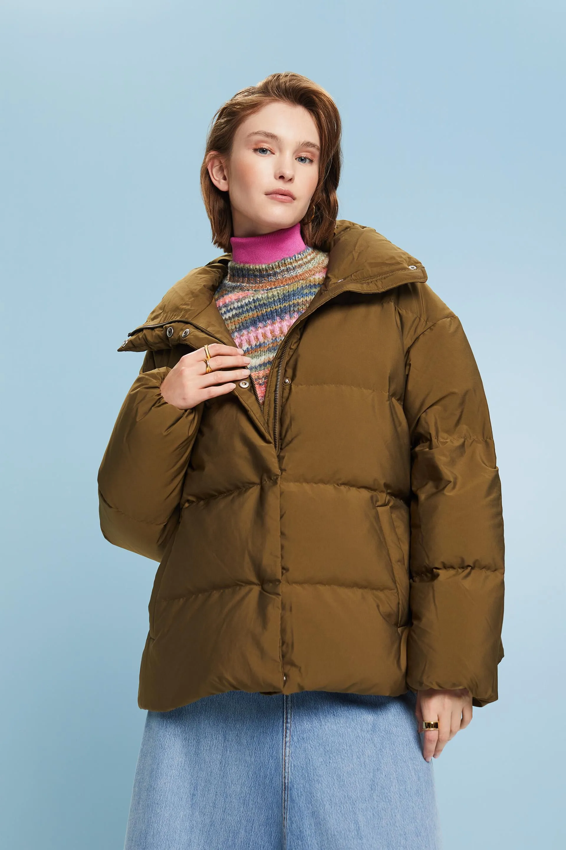 Chaqueta acolchada con plumón