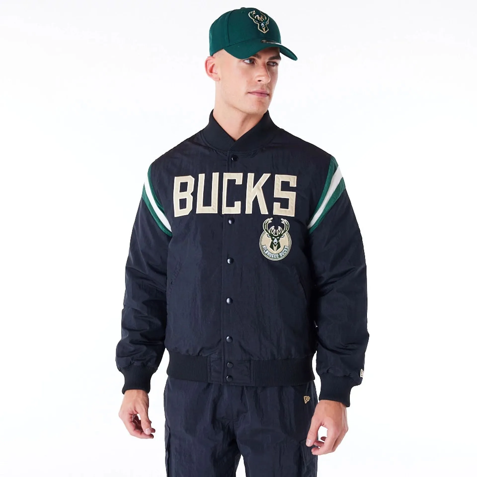 Chaqueta Bomber Milwaukee Bucks NBA Panel