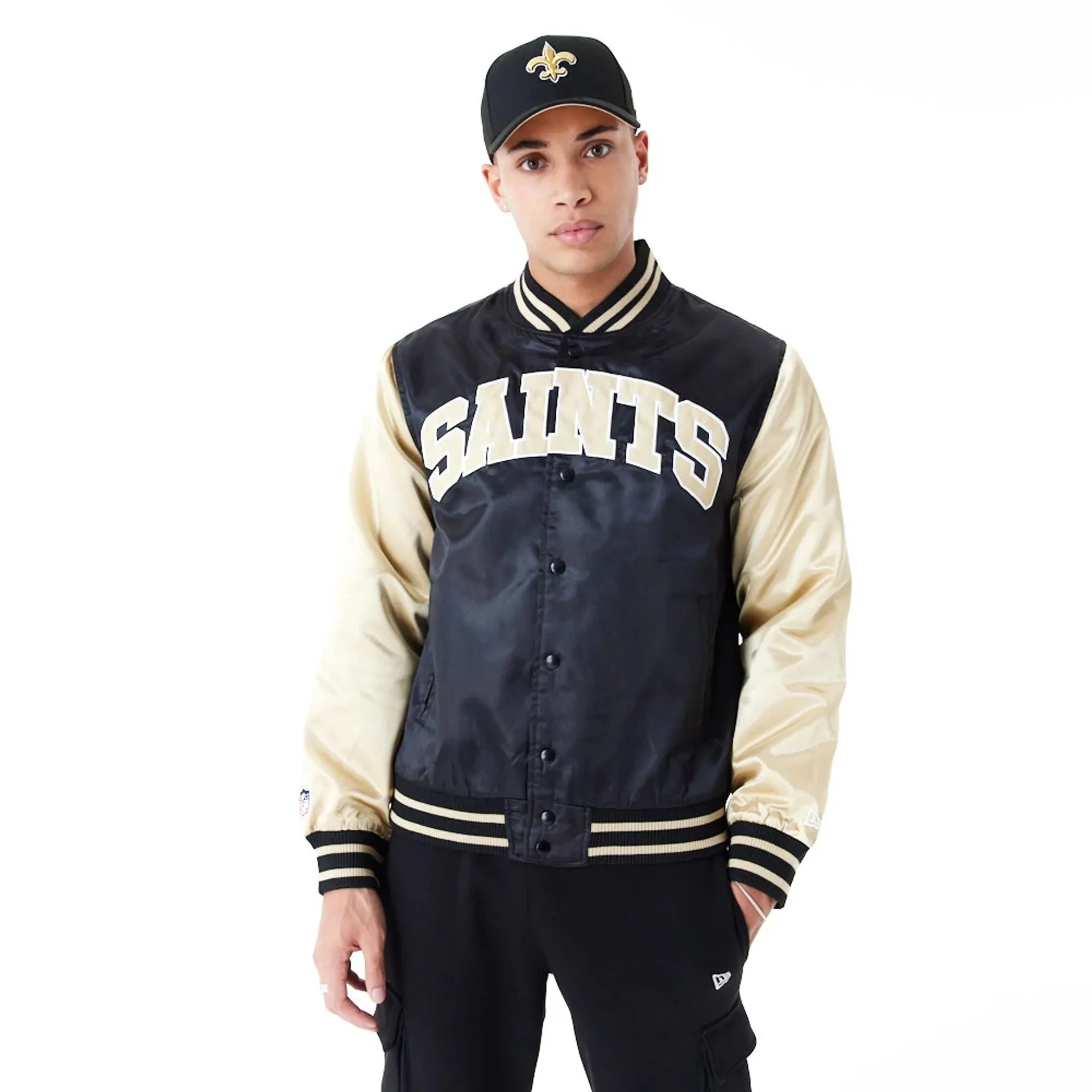Chaqueta Bomber New Orleans Saints NFL Satin