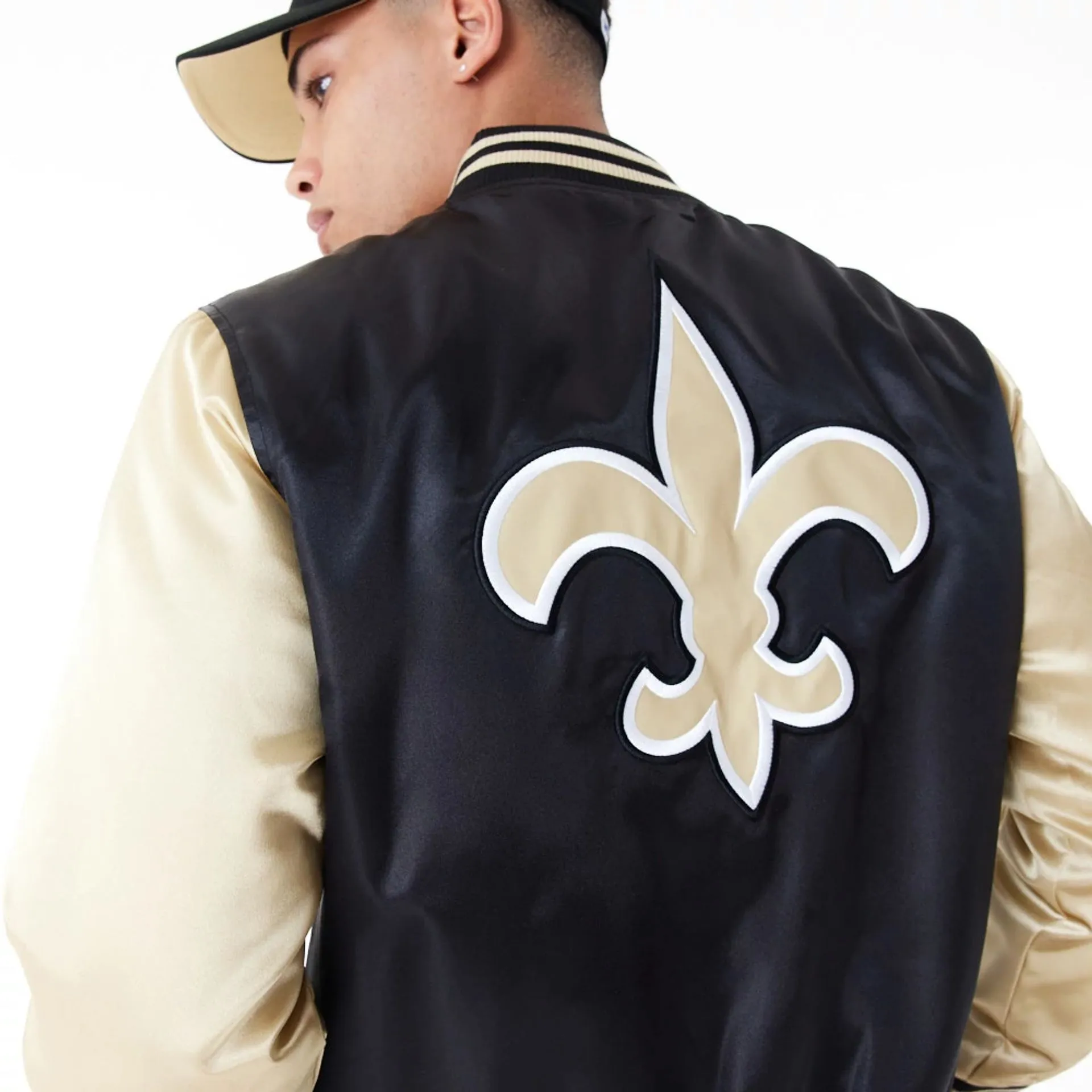 Chaqueta Bomber New Orleans Saints NFL Satin