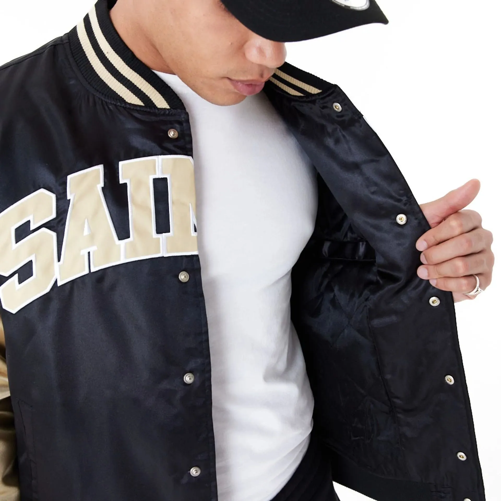 Chaqueta Bomber New Orleans Saints NFL Satin
