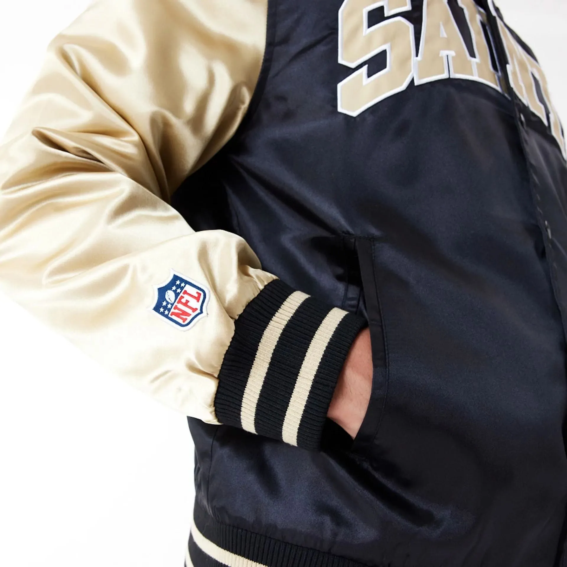 Chaqueta Bomber New Orleans Saints NFL Satin