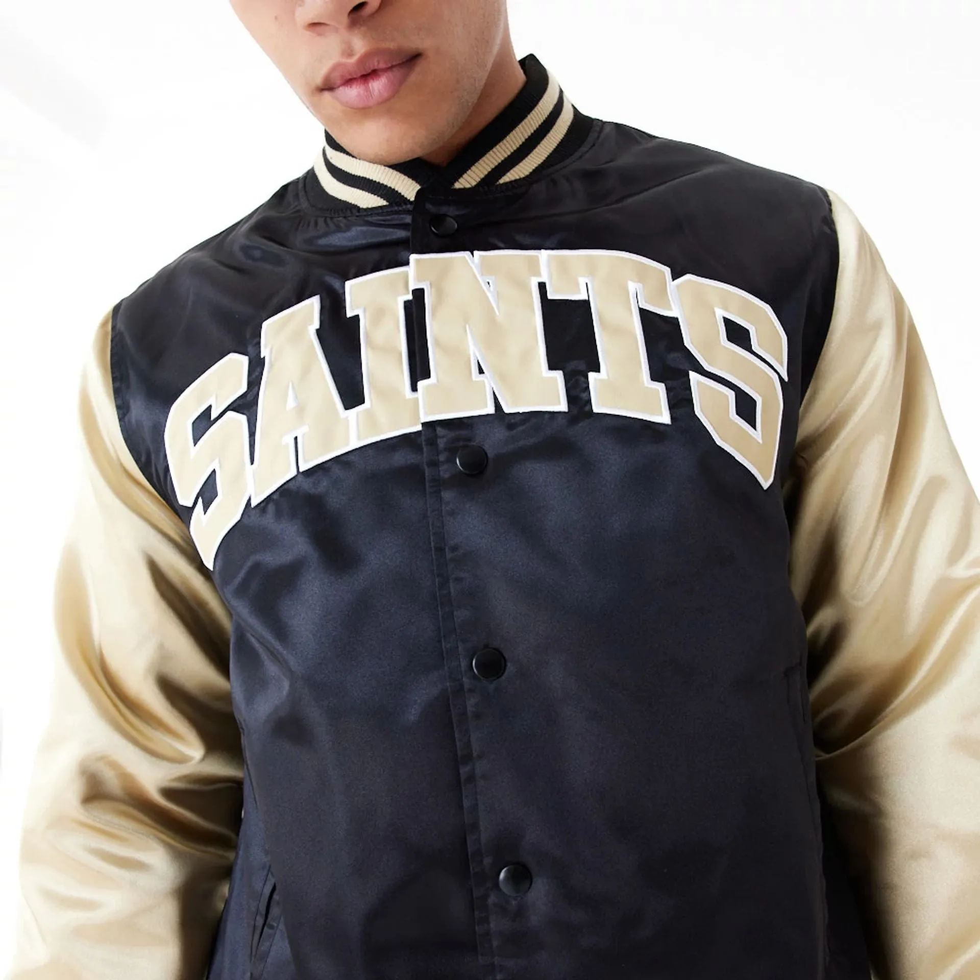 Chaqueta Bomber New Orleans Saints NFL Satin