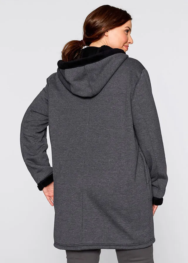 Chaqueta de chándal con pelo Negro