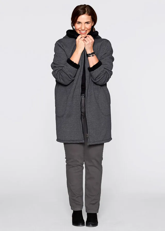 Chaqueta de chándal con pelo Negro