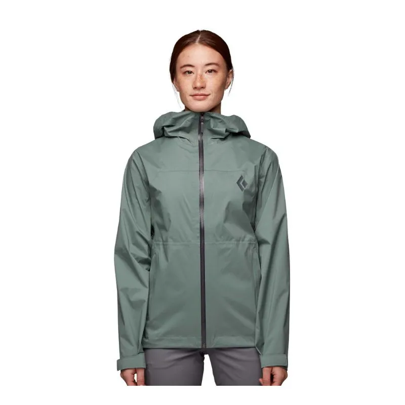Chaqueta impermeable para mujer Black Diamond Stromline Stretch Rain Shell (Laurel Verde)