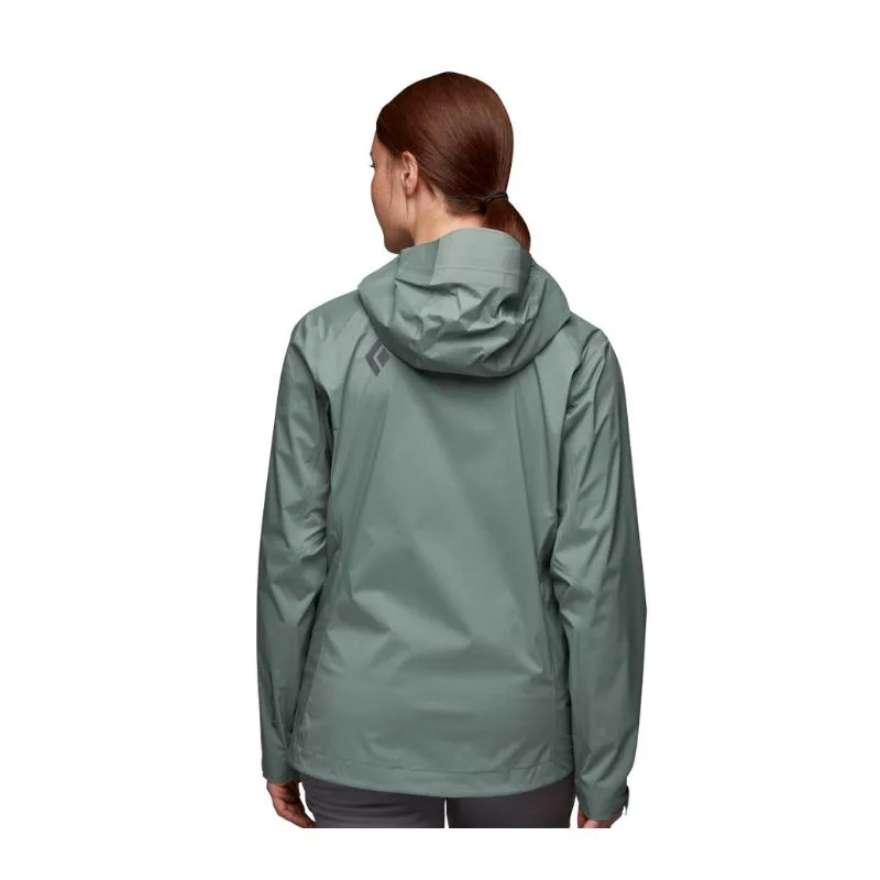 Chaqueta impermeable para mujer Black Diamond Stromline Stretch Rain Shell (Laurel Verde)
