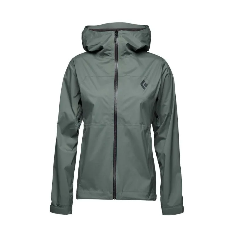 Chaqueta impermeable para mujer Black Diamond Stromline Stretch Rain Shell (Laurel Verde)