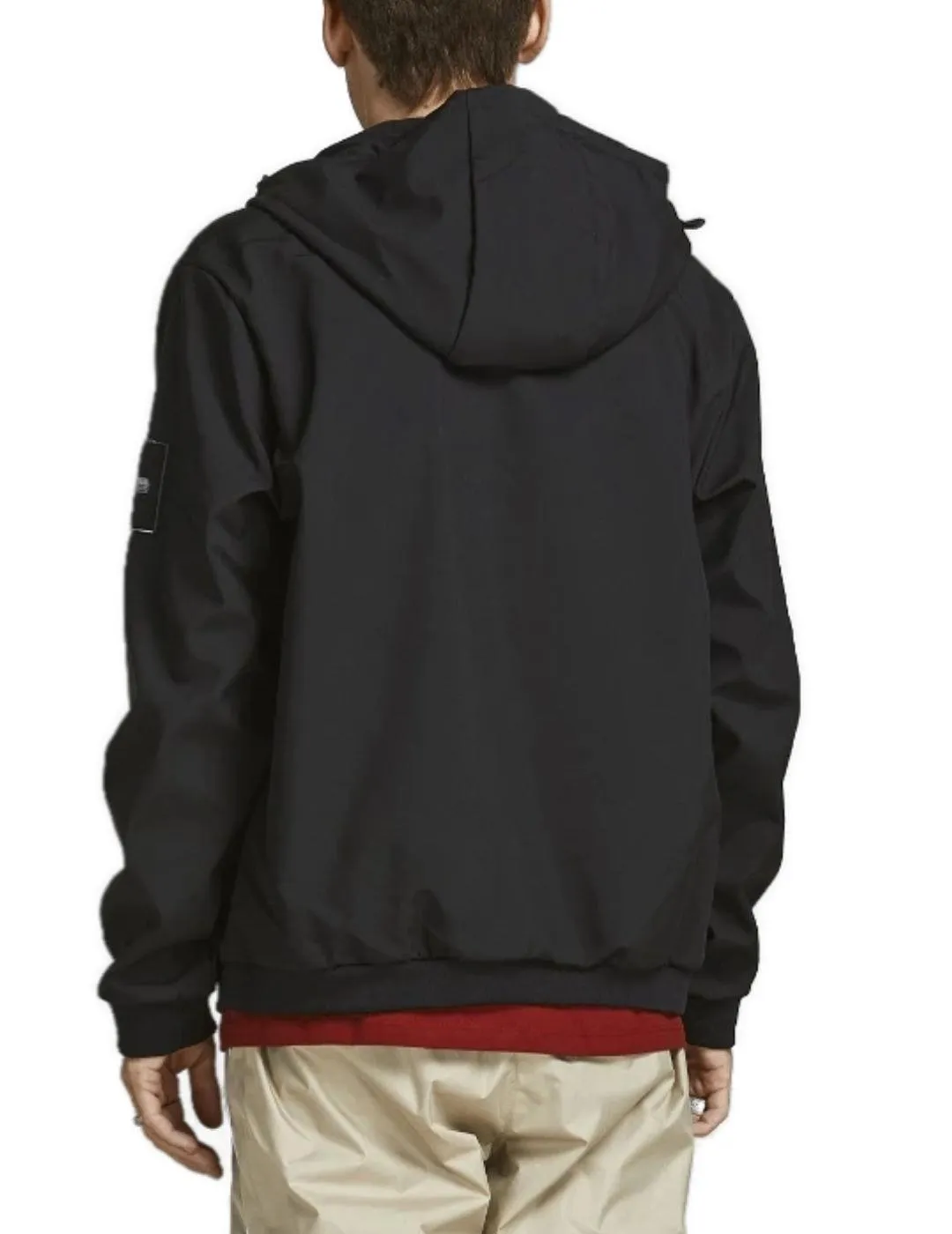 Chaqueta Jack&Jones Classic negra con capucha para hombre