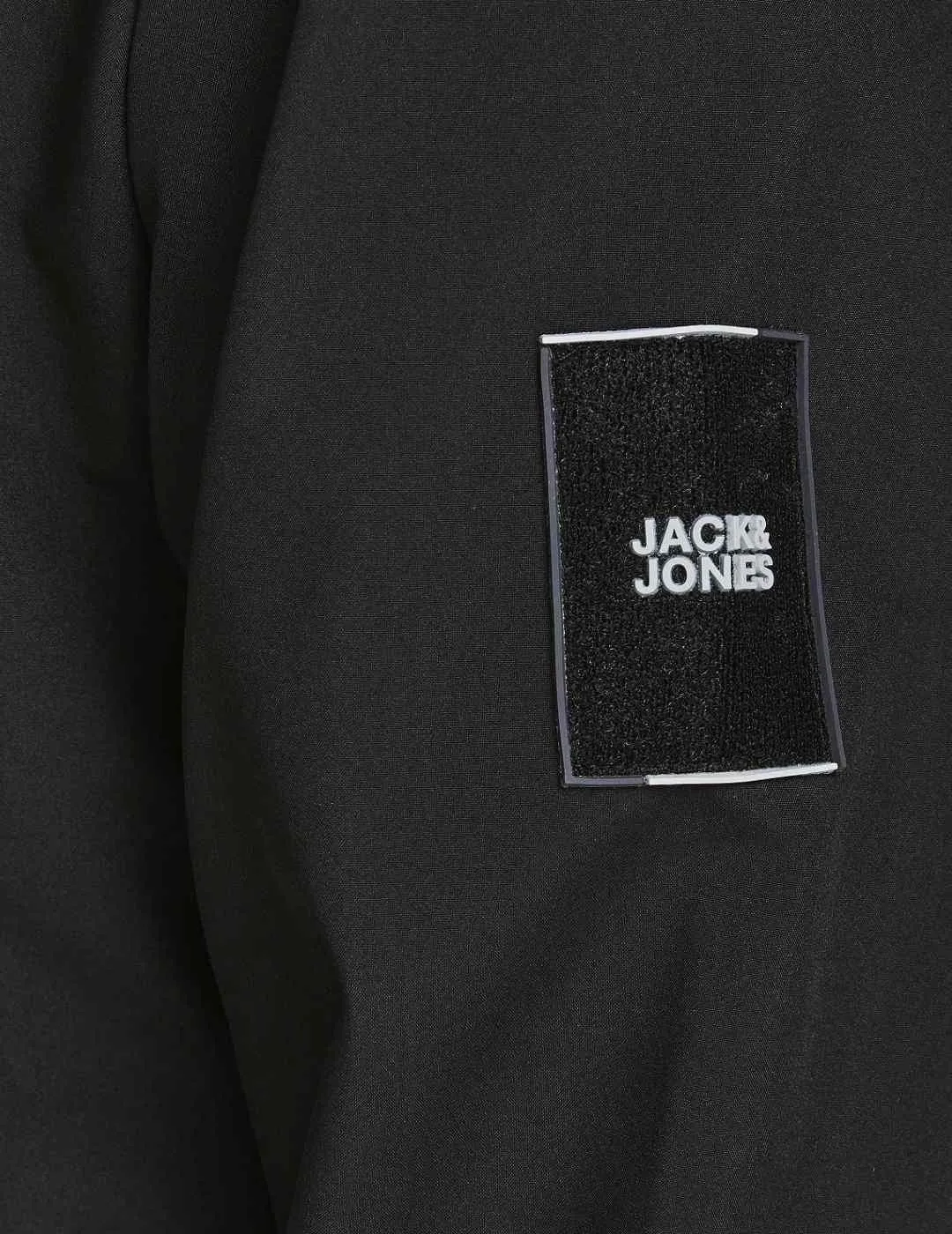 Chaqueta Jack&Jones Classic negra con capucha para hombre