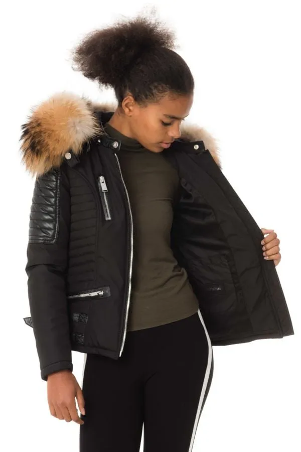 Chaqueta Mujeres Horspist Nounou Noir Col Naturel
