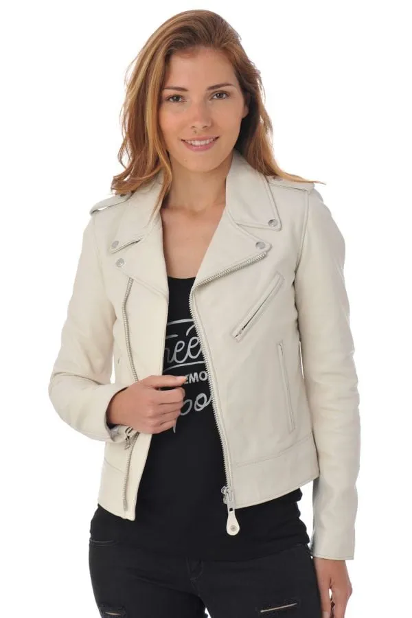 Chaqueta Mujeres Schott Lcw1601D White