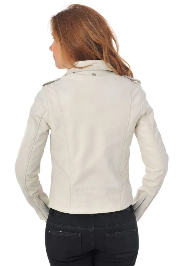 Chaqueta Mujeres Schott Lcw1601D White