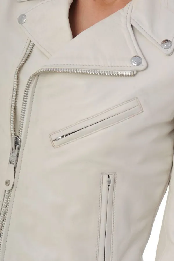 Chaqueta Mujeres Schott Lcw1601D White