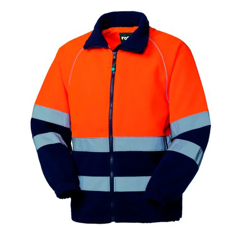 CHAQUETA POLAR ALTA VISIBILIDAD NORBERG NARANJA Y MARINO  ROSSINI
