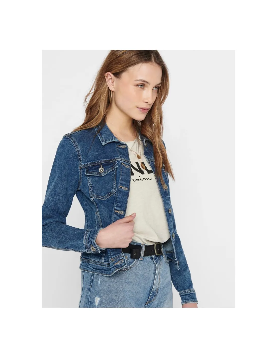 Chaqueta vaquera ajustada de Only