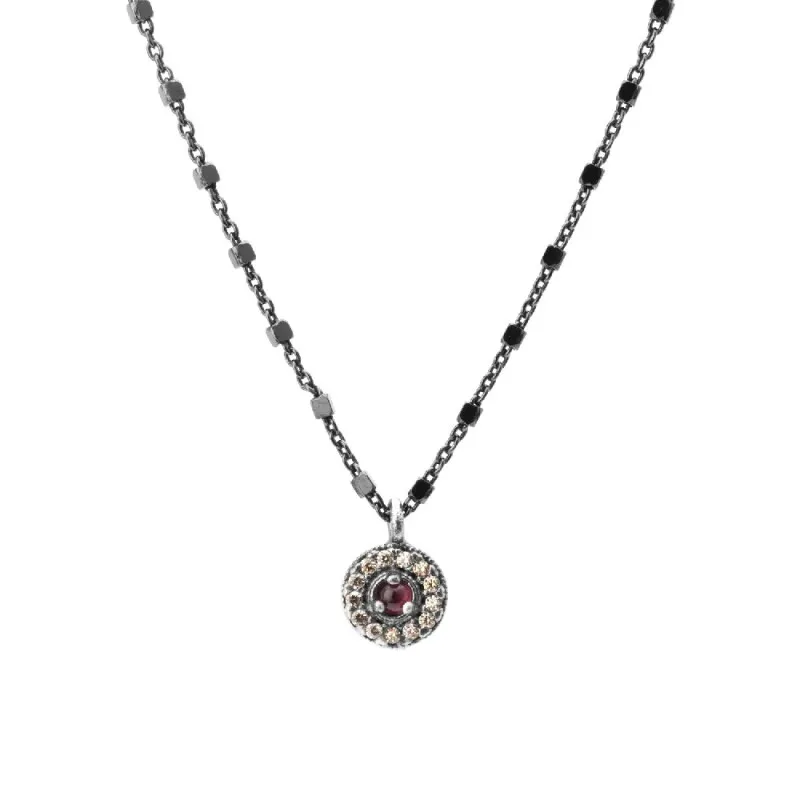 COLGANTE RAIVE GRANATE Y CIRCONITA CAVA MIN01