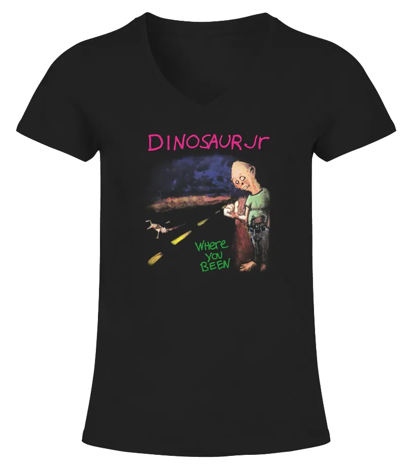 Dinosaur Jr Merch Camiseta cuello pico Mujer
