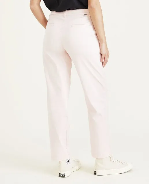 Dockers Pantalón chino de mujer con cintura alta pierna ancha