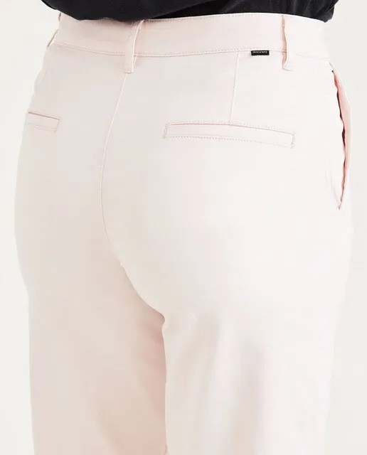 Dockers Pantalón chino de mujer con cintura alta pierna ancha