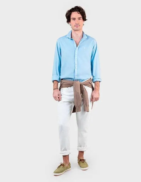 El Ganso Garment Camisa Lisa azul para hombre