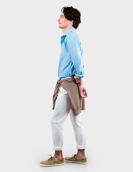 El Ganso Garment Camisa Lisa azul para hombre