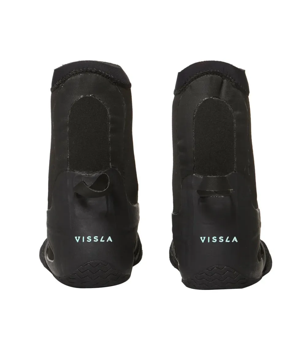 ESCARPIN VISSLA 7 SEAS 5MM ROUND TOE BOOTIE  BLACK