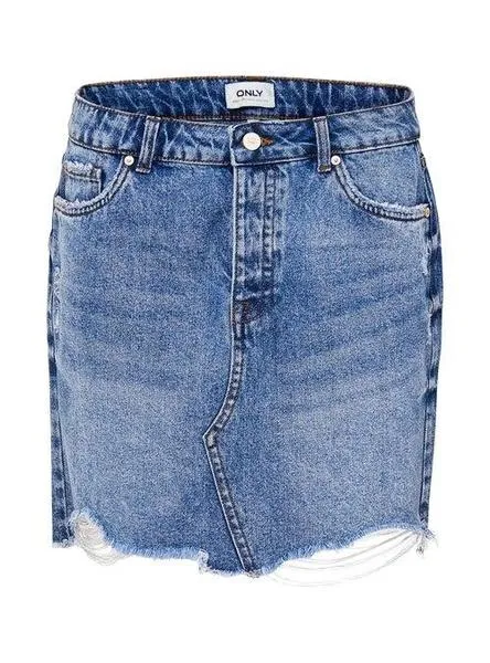 falda only sky denim para mujer