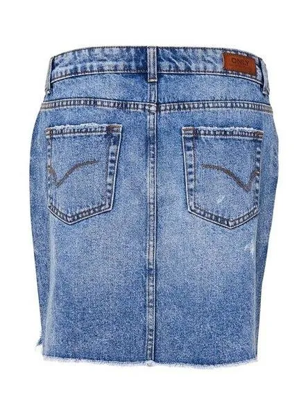 falda only sky denim para mujer