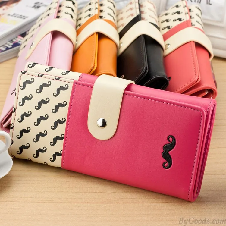 Fashion Funny Beard Printed Wallet