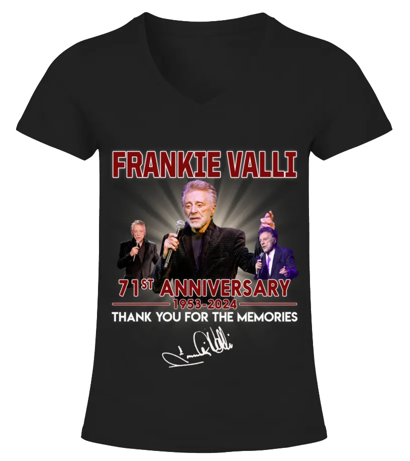 FRANKIE VALLI 71ST ANNIVERSARY Camiseta cuello pico Mujer