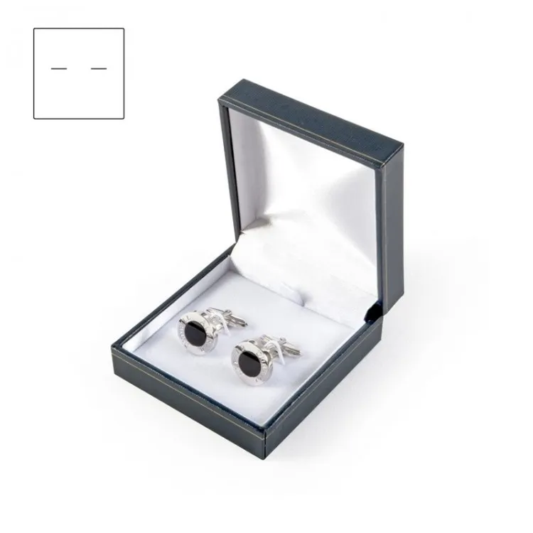Gemelos para bodas con iniciales y fecha en plata de ley