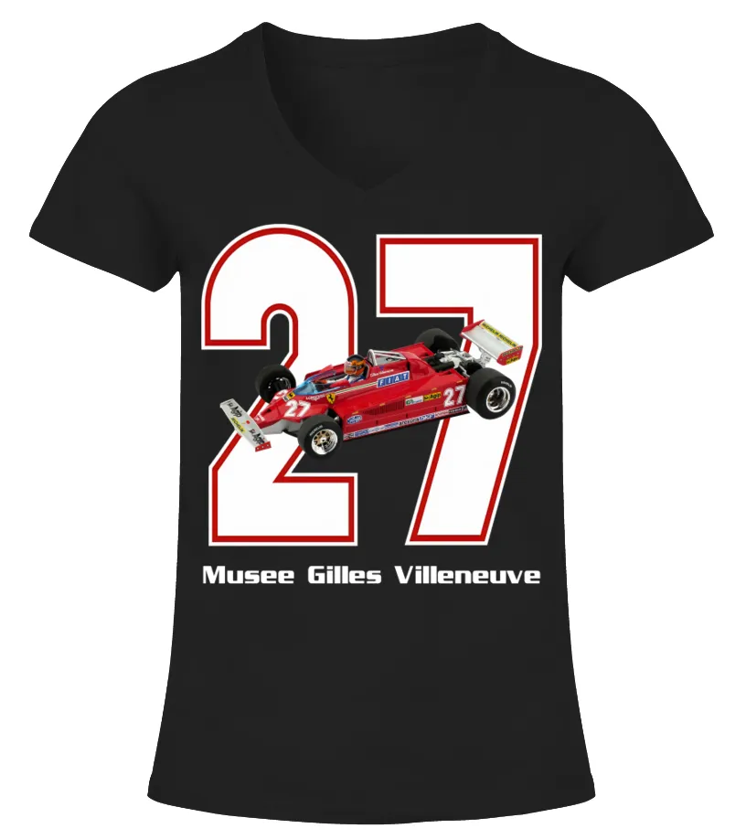 Gilles Villeneuve BK (5) Camiseta cuello pico Mujer