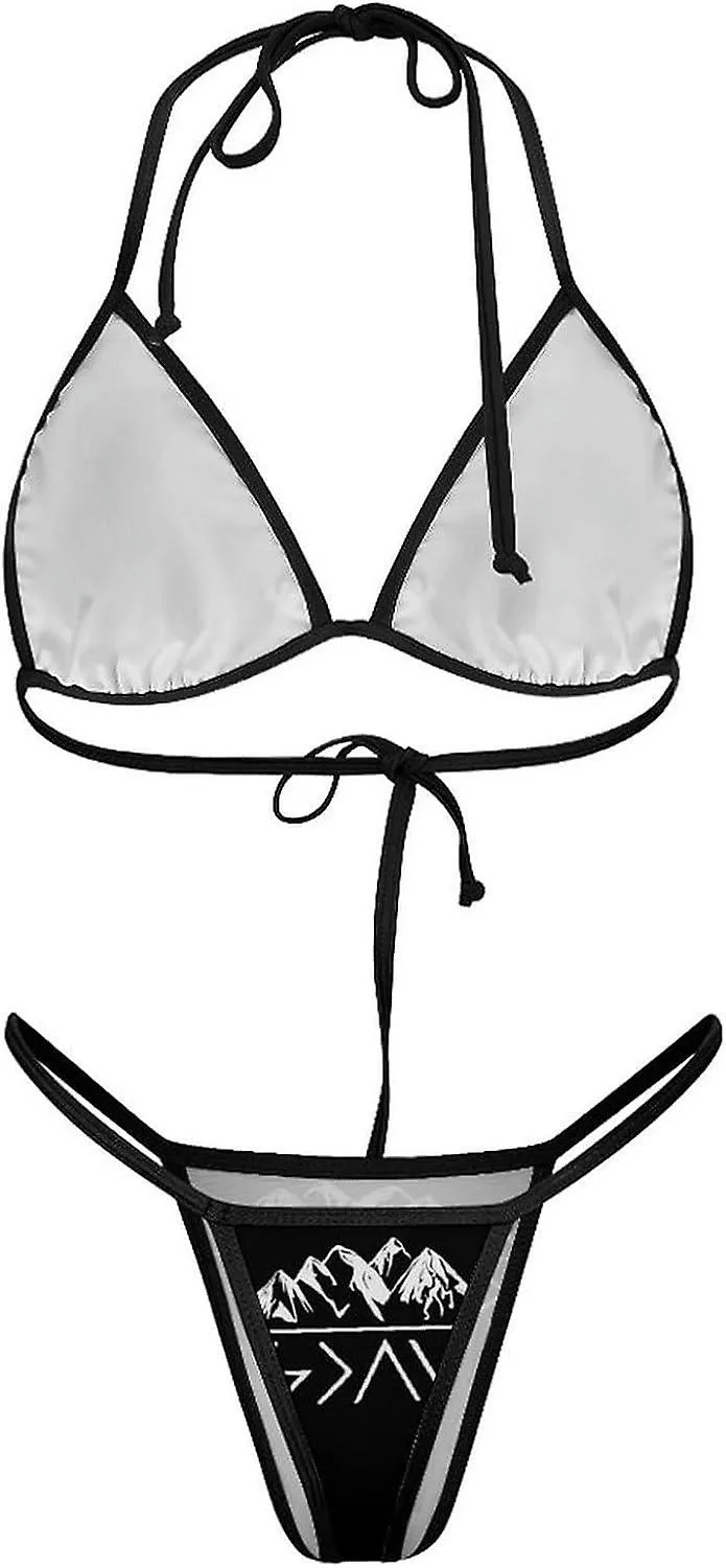 GOD IS GREATER CONJUNTOS DE BIKINI PARA MUJER TRAJE DE BAñO DE 2 PIEZAS TRAJE DE BAñO SEXY TRIáNGULO HALTER ESTILO TRAJE53MPT2