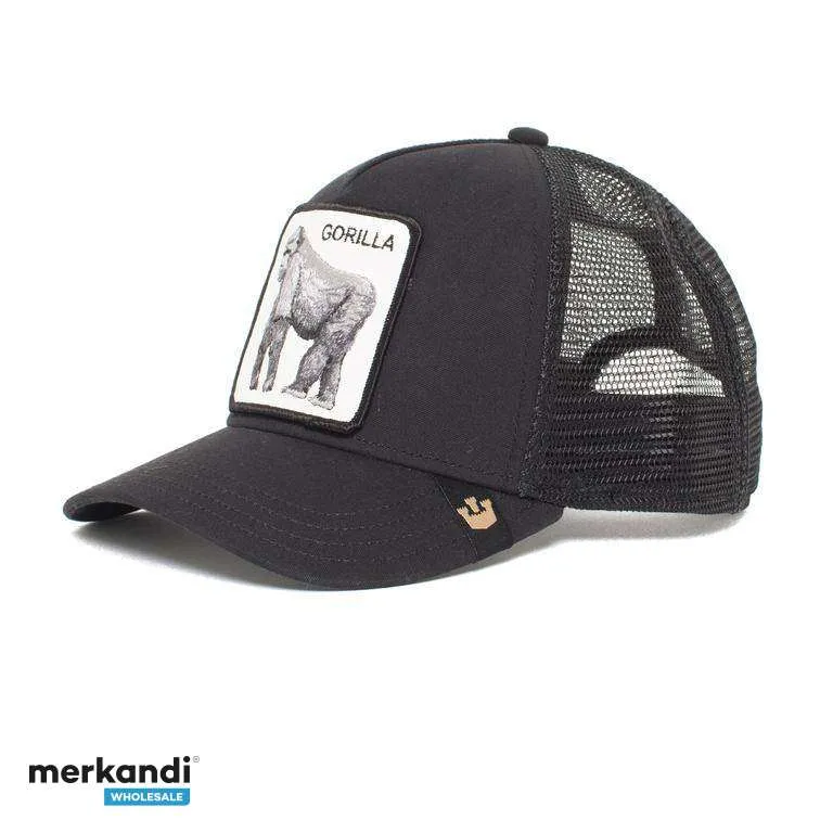 GOORIN BROS. KING OF THE JUNGLE TRUCKER CAP  1010386BLK