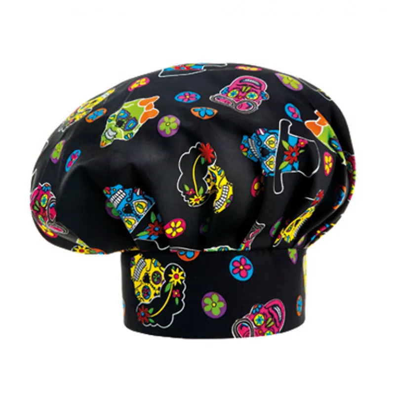 GORRO DE CHEF MéXICO CON DIBUJOS DE CARETAS  EGOCHEF