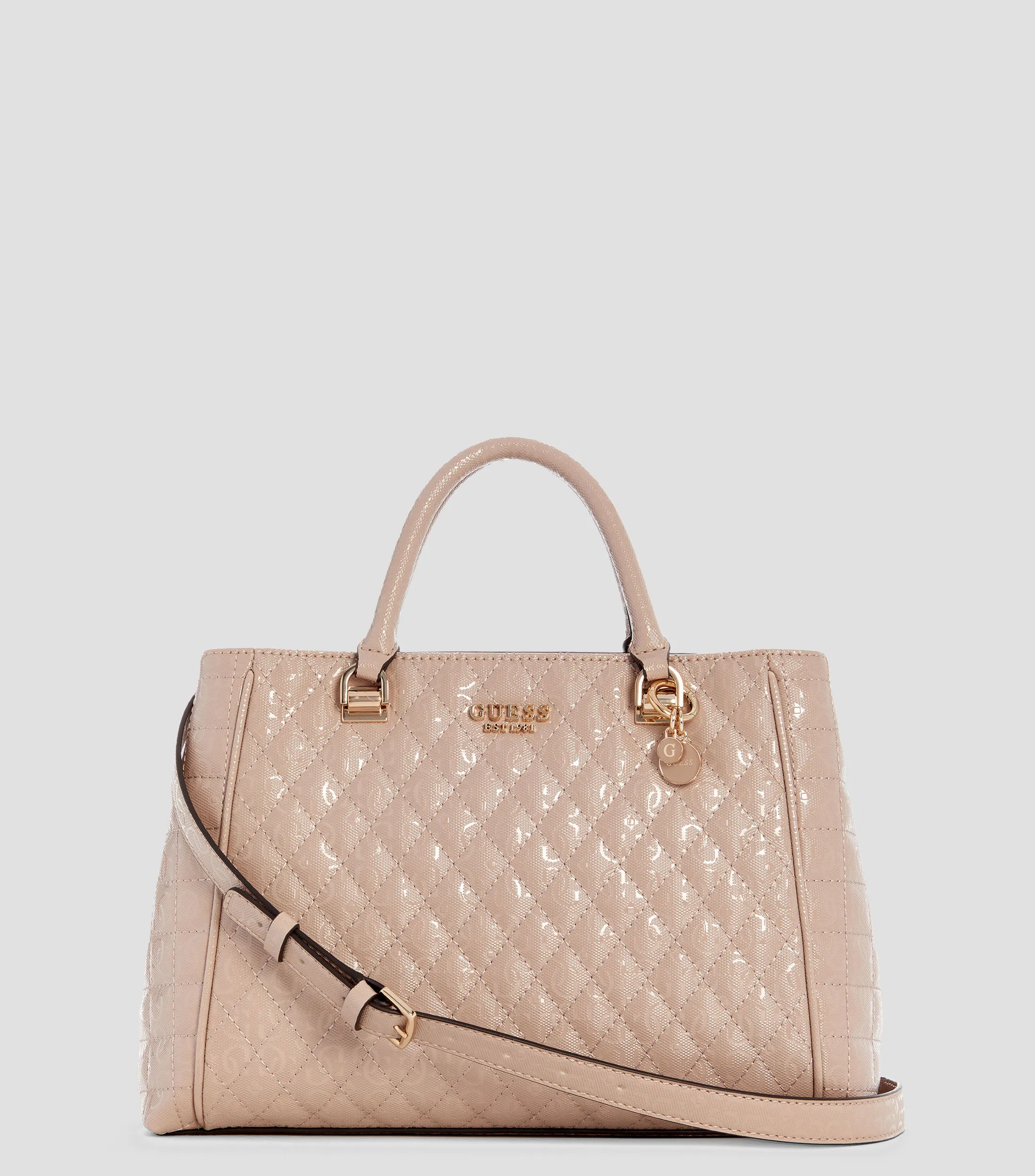 Guess Bolso Satchel Yarmilla capitonado Mujer