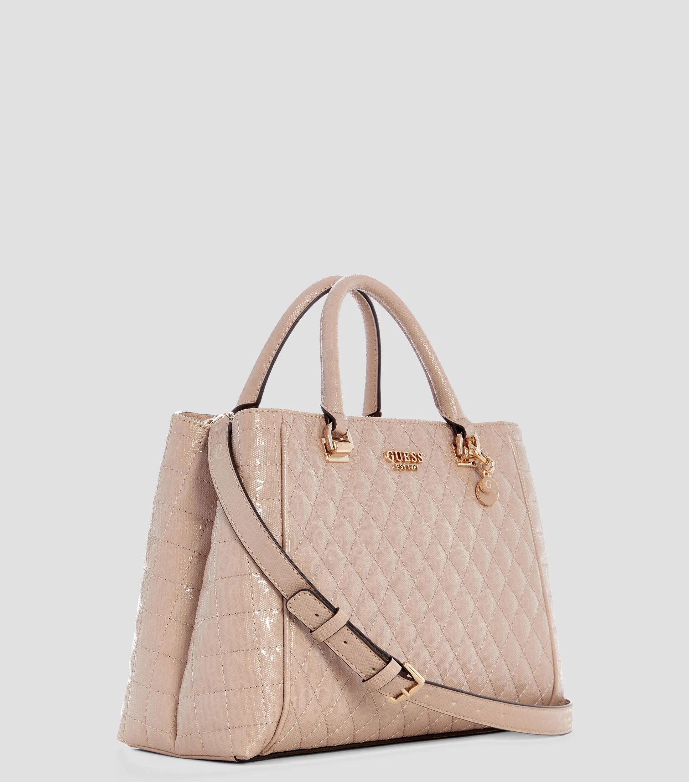 Guess Bolso Satchel Yarmilla capitonado Mujer
