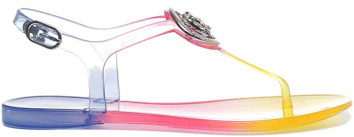 Guess Jazz Sandalia de dedo para mujer en multicolor