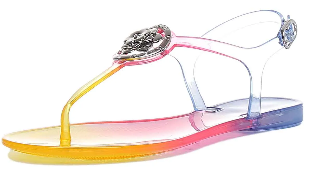 Guess Jazz Sandalia de dedo para mujer en multicolor