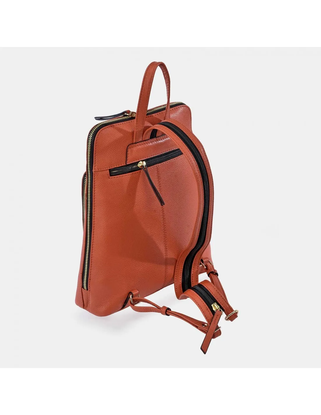 GUY LAROCHE mochila piel grano mujer tirantes con cremallera