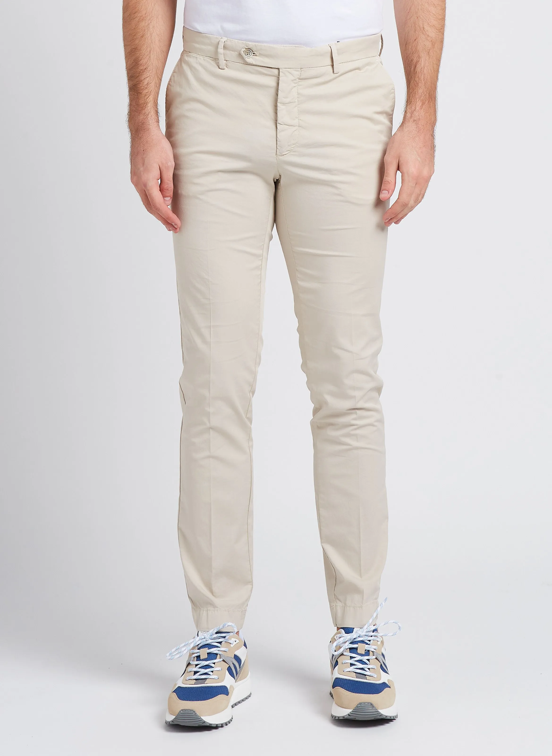 HACKETT Pantalón chino de mezcla de algodón en beige