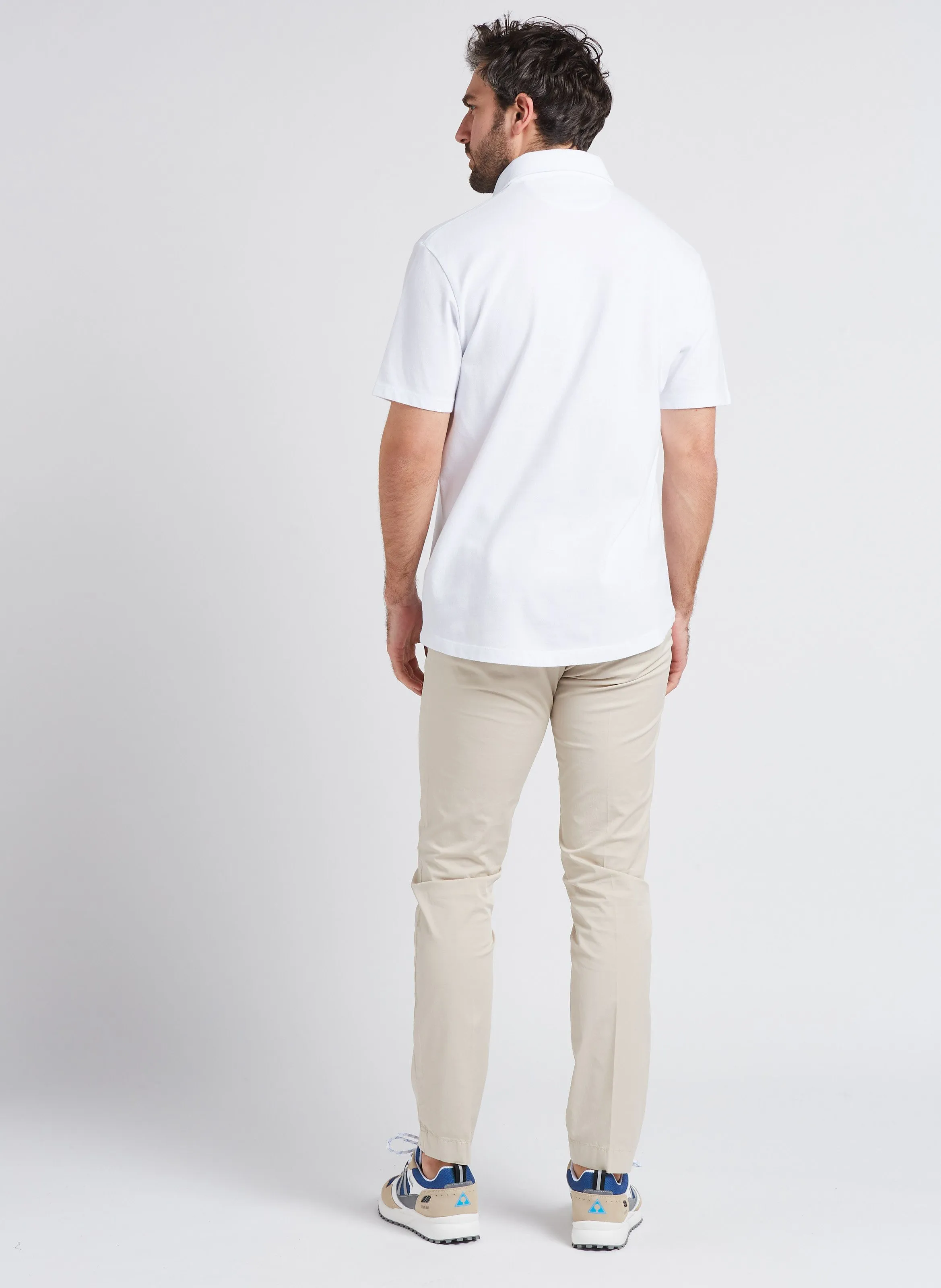 HACKETT Pantalón chino de mezcla de algodón en beige