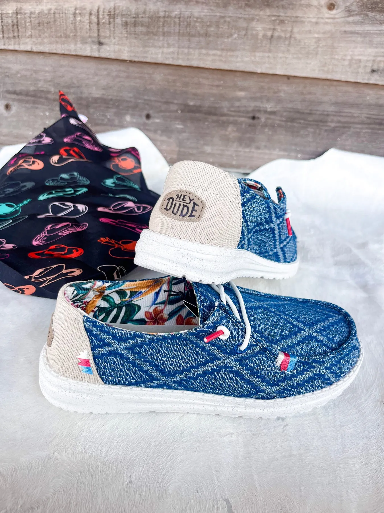 HEY DUDE WENDY BOHO TRUE BLUE PARA MUJER