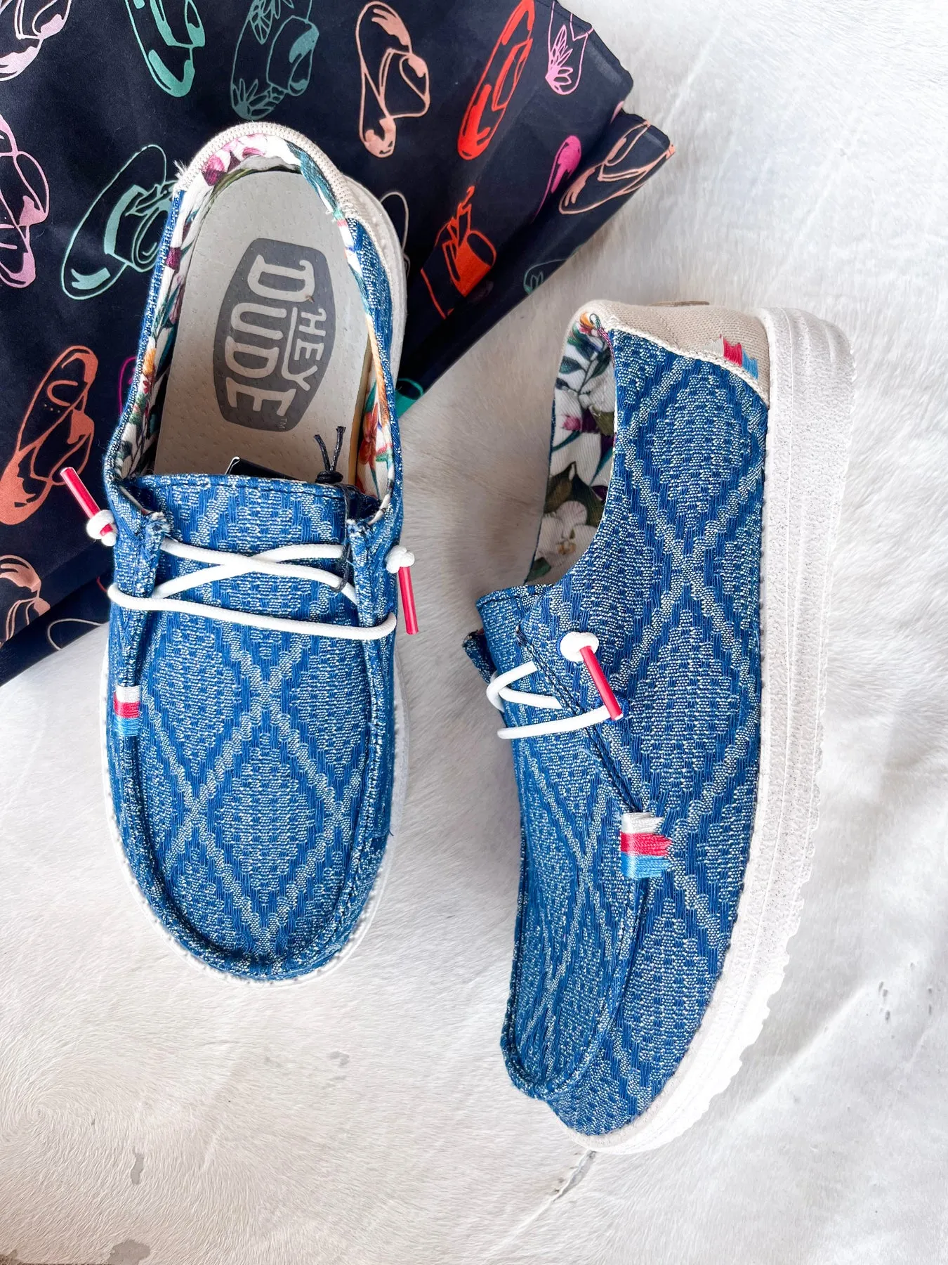 HEY DUDE WENDY BOHO TRUE BLUE PARA MUJER