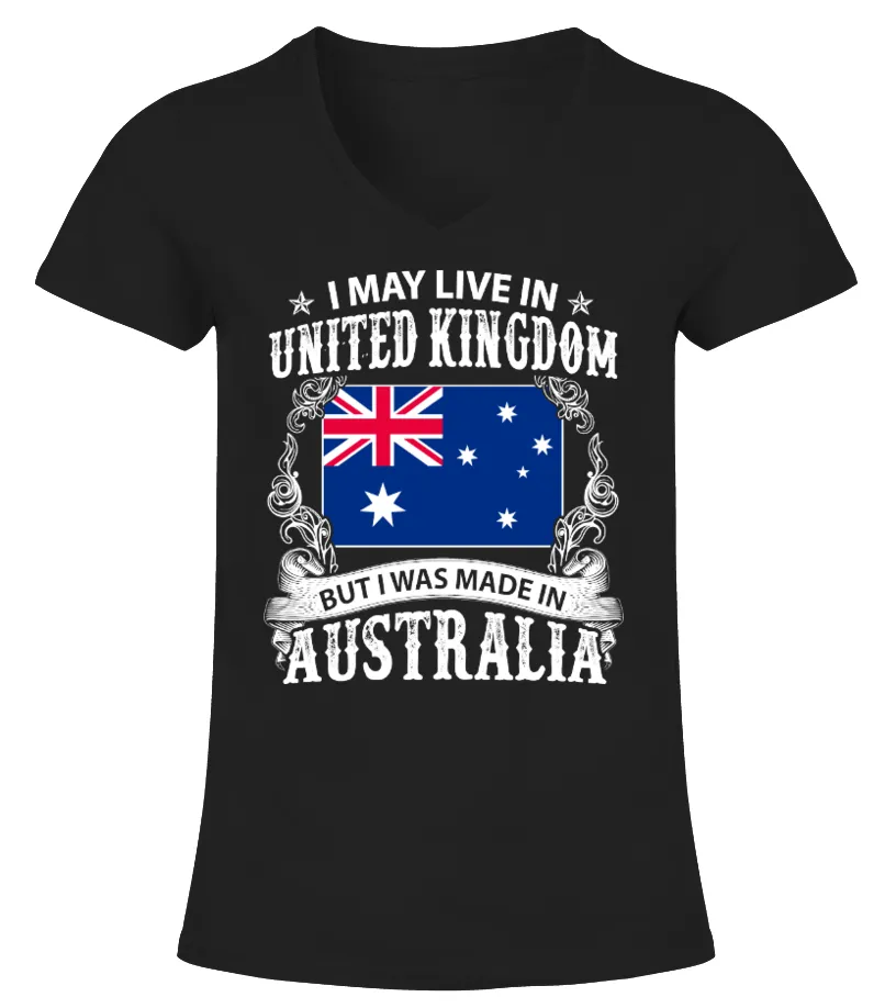 I was made in Australia Camiseta cuello pico Mujer