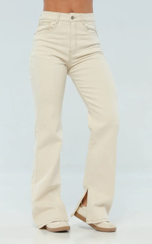 JEAN ANIMAL PRINT STRAIGHT  NAVISSI