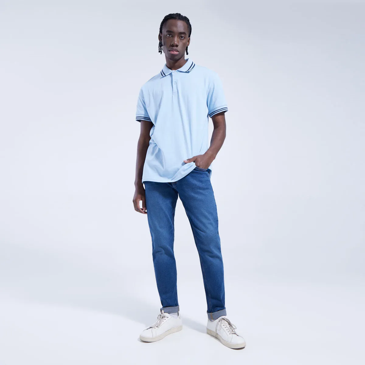 Jean Skinny Con Desgastes De Bigotes
