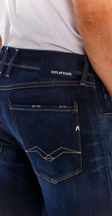 Jean Stretch Para Hombre Anbass Replay 23934