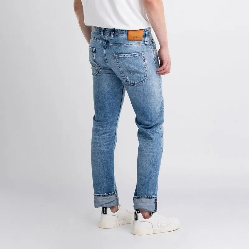 Jean Stretch Para Hombre Grover Replay 52696